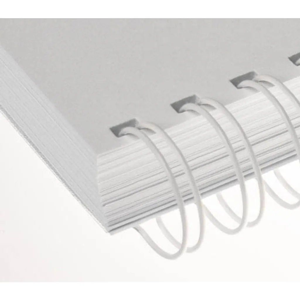 Reliure 2:1 RENZ Blanc 16mm - Idéal pour dossiers et rapports, 50 pièces