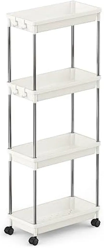 Organisateur gain de place 3 niveaux plastique noir étagère basse 30 cm