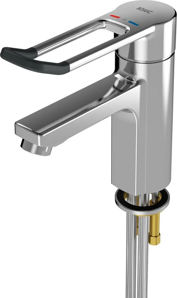 Mitigeur thermostatique confort levier long pour robinetterie de lavabo