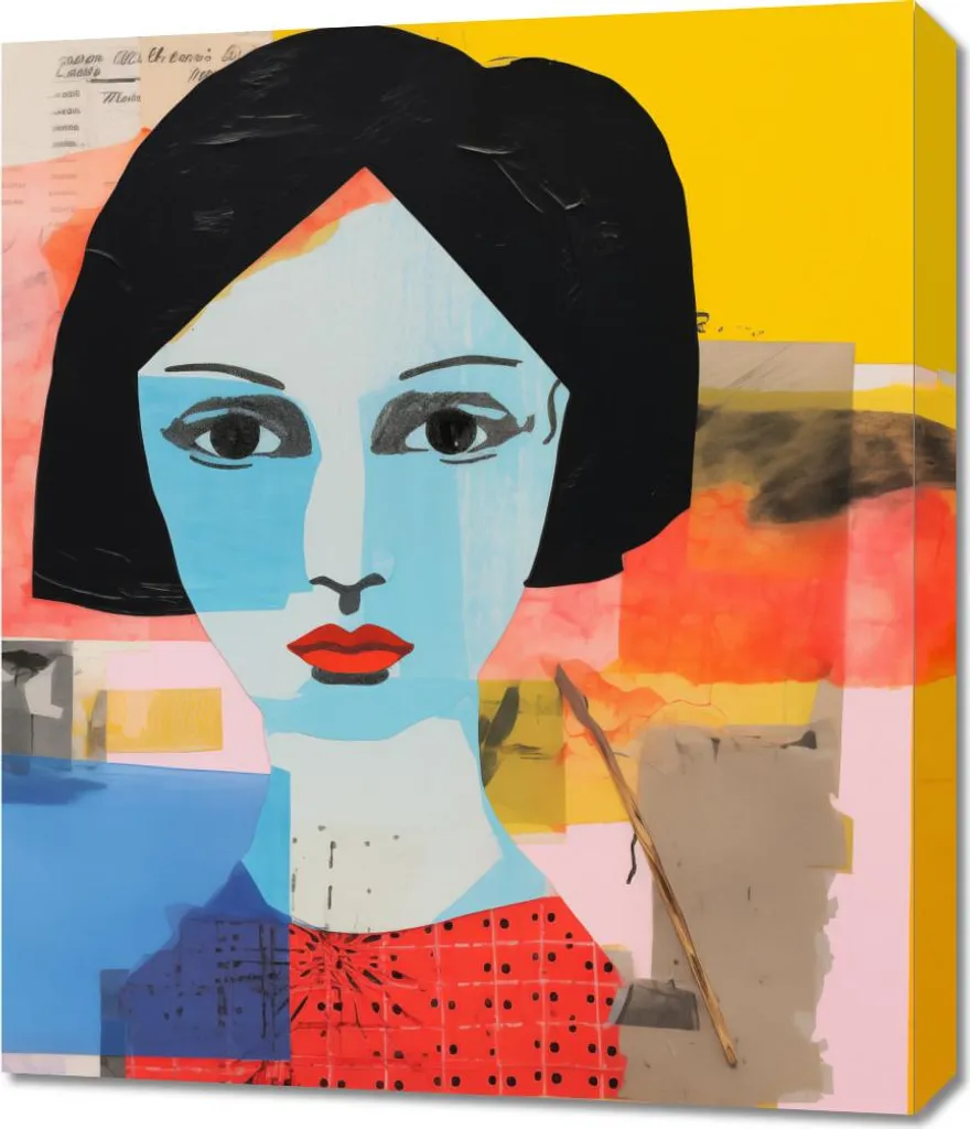 Tableau Transparence du Regard 60x70 cm - Décoration Murale Artistique