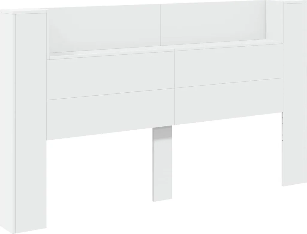 Tête de lit avec étagère blanc 180 cm en bois composite vidaXL