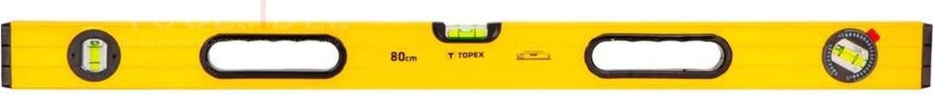 Livella TOPEX in alluminio tipo 600, 80 cm, 3 fiale Immagine del prodotto 