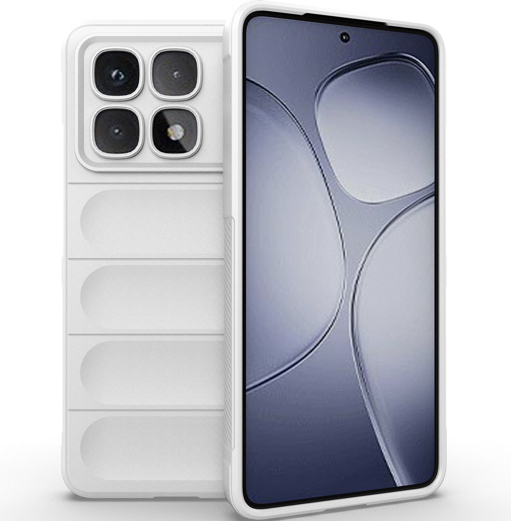 Handyhülle für Xiaomi Redmi K70 Ultra Weich TPU Silikon Stossfest Anti-rutsch Hülle Weiß