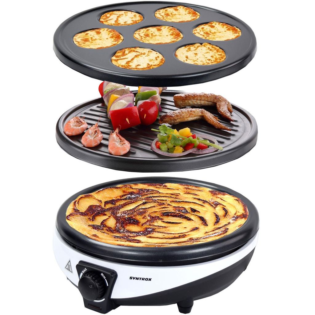 3in1 Crepes Maker | Kontaktgrill | Pancake Maker Zephir