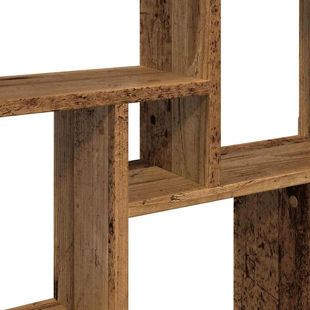 Étagère cube bois ancien 78 cm - Solution pour petits appartements encombrés