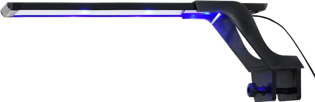 vidaXL Luce per acquari a LED con morsetto 35-55 cm Blu e Immagine del prodotto 
