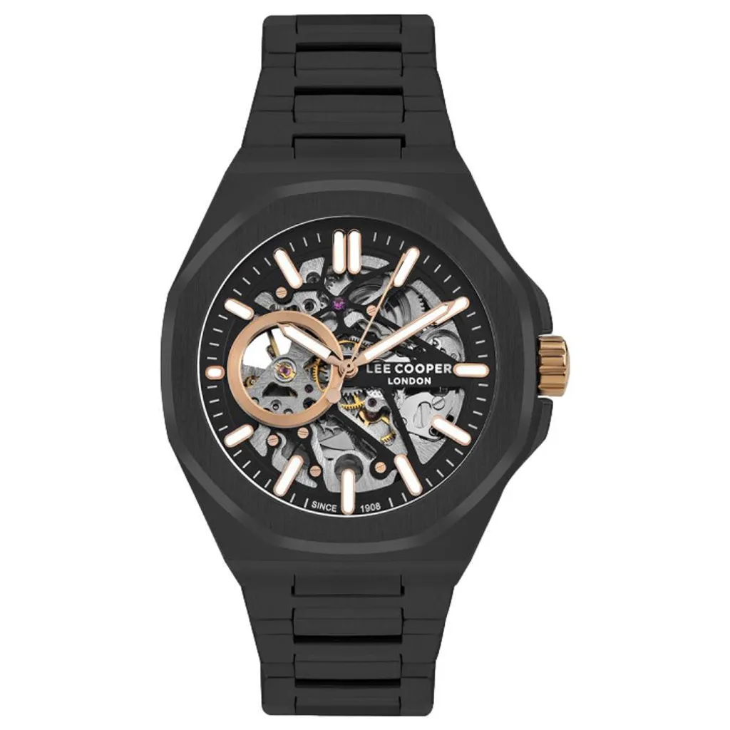 Montre Homme Automatique Lee Cooper Marley LC07977.650 Cadran Squelette