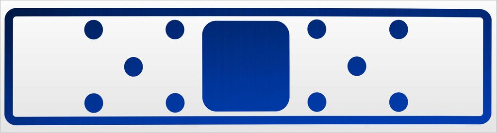 Kiwistar Pflaster Magnetschild Schild magnetisch - 20cm Blau - reflektierend - Magnetfolie für Auto PKW Kfz