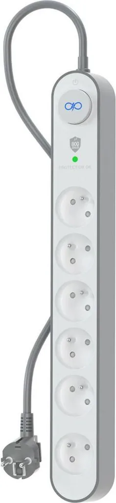 Multiprise parafoudre 1120 Joules 6 prises Force Power haute sécurité