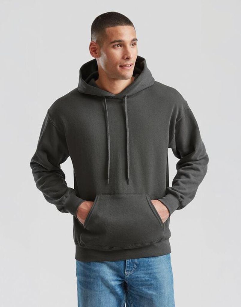 Fruit Of The Loom Kapuzenpullover Herren CLASSIC HOODED SWEAT graphite XXL