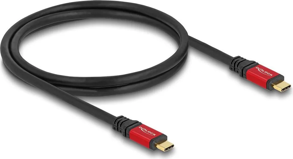 Câble DELOCK USB 5 Gbps Type-C mâle vers mâle 3.0 noir de 1 mètre