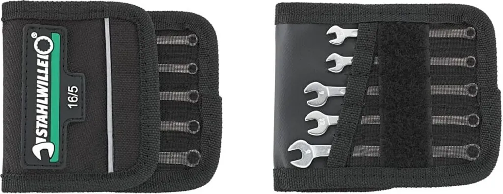 Jeu de clés mixtes Stahlwille 16/5 anti-dérapage avec pochette de rangement