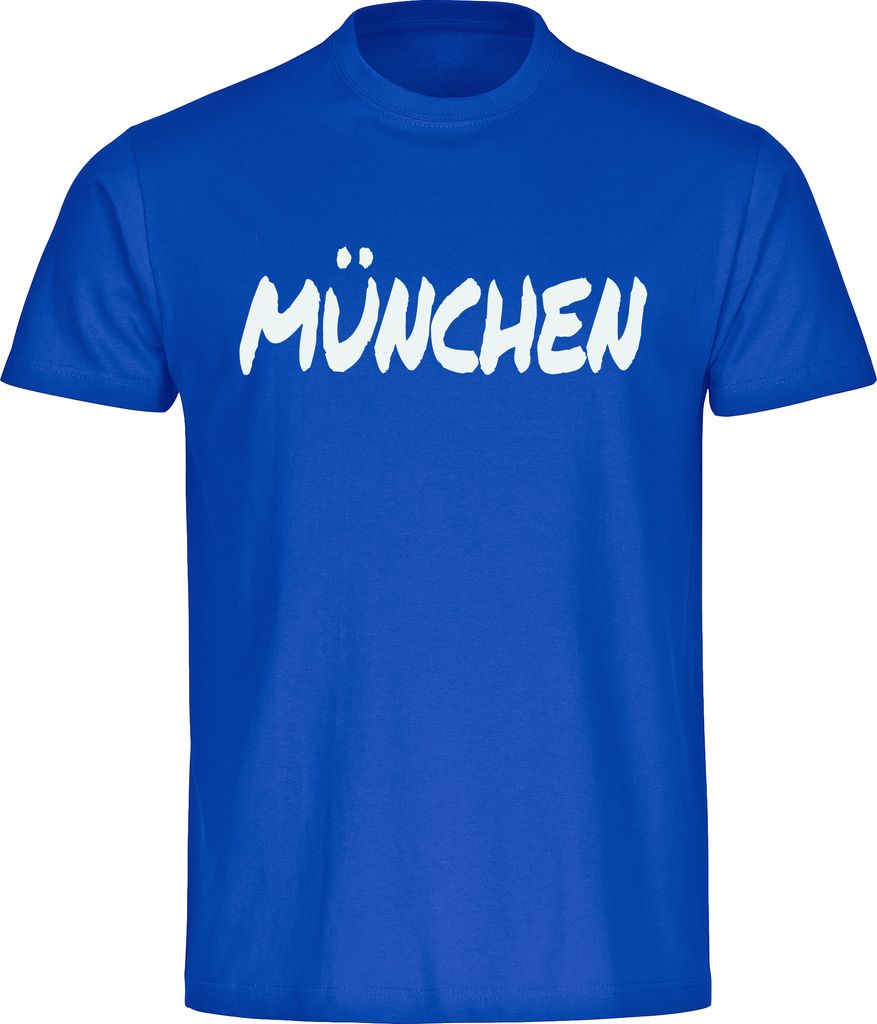 multifanshop Kinder T-Shirt - München blau - Textmarker, blau, Größe 152