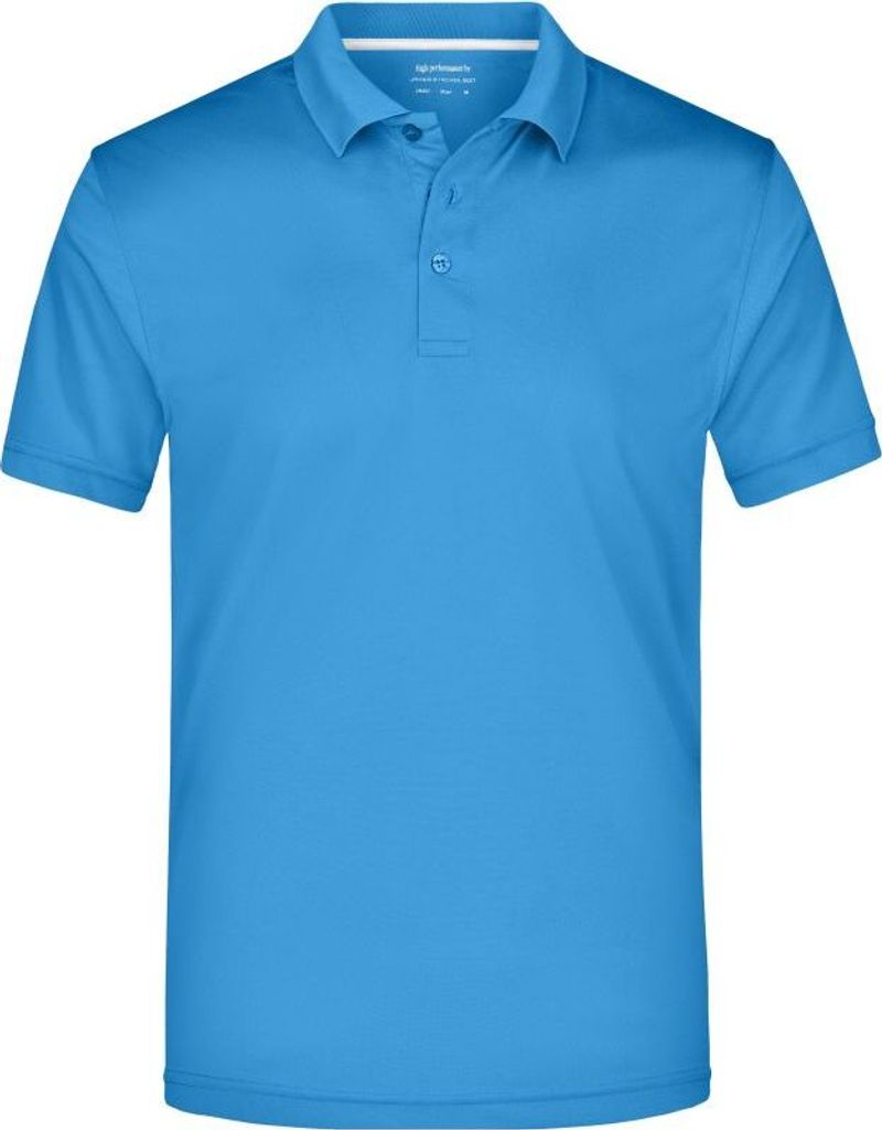 Men's Polo High Performance Funktionspolo azur, Gr. 3XL