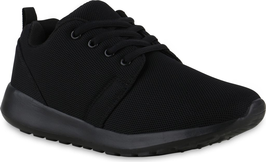 VAN HILL Damen Laufschuhe Sportschuhe Sportliche Profil-Sohle Schuhe 841316, Farbe: Schwarz, Größe: 36