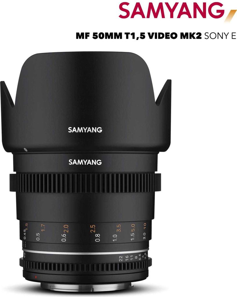Samyang MF 50mm T1,5 VDSLR MK2 Sony E