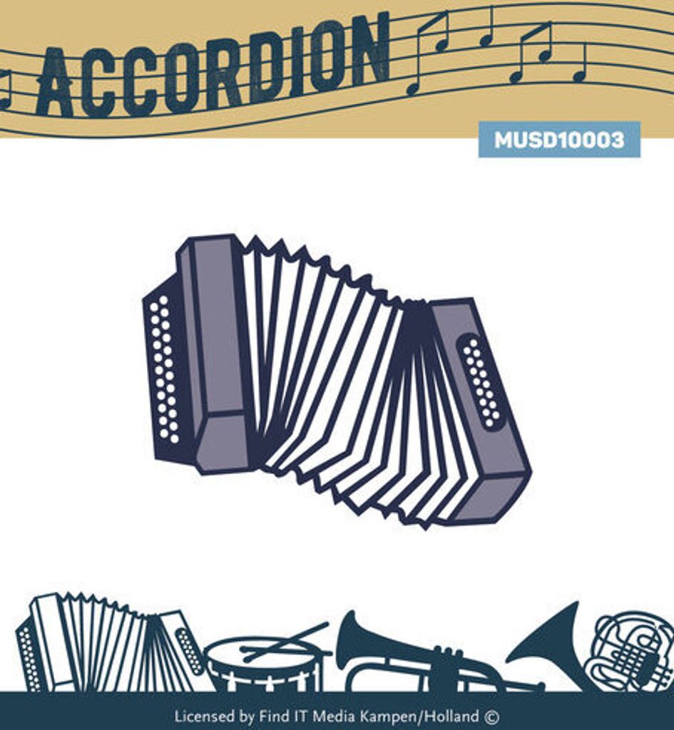 Stanzschablone - Find it - Musik - Accordion Produktbild 