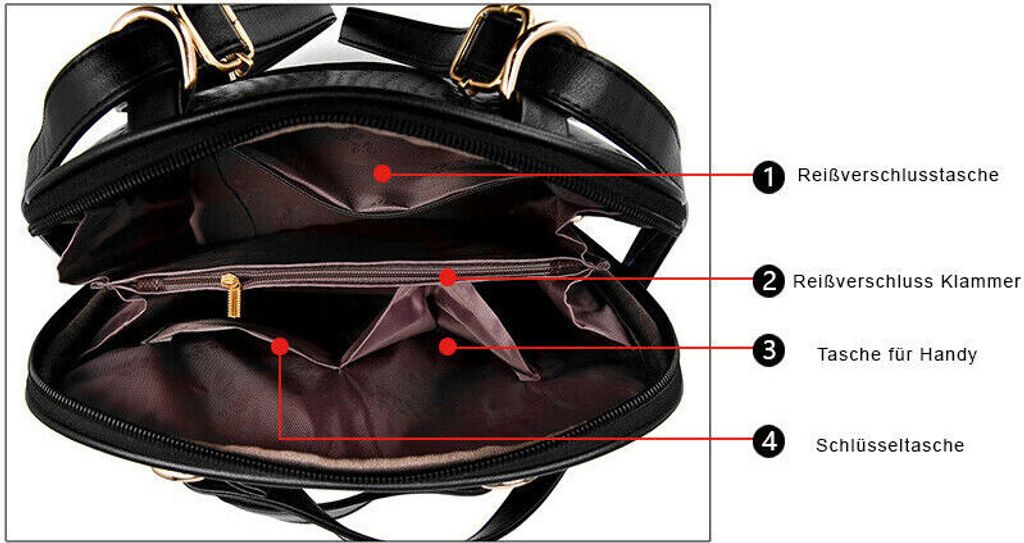 Flamenco Mystique Funktioneller Teddybär-Rucksack aus Produktbild 6