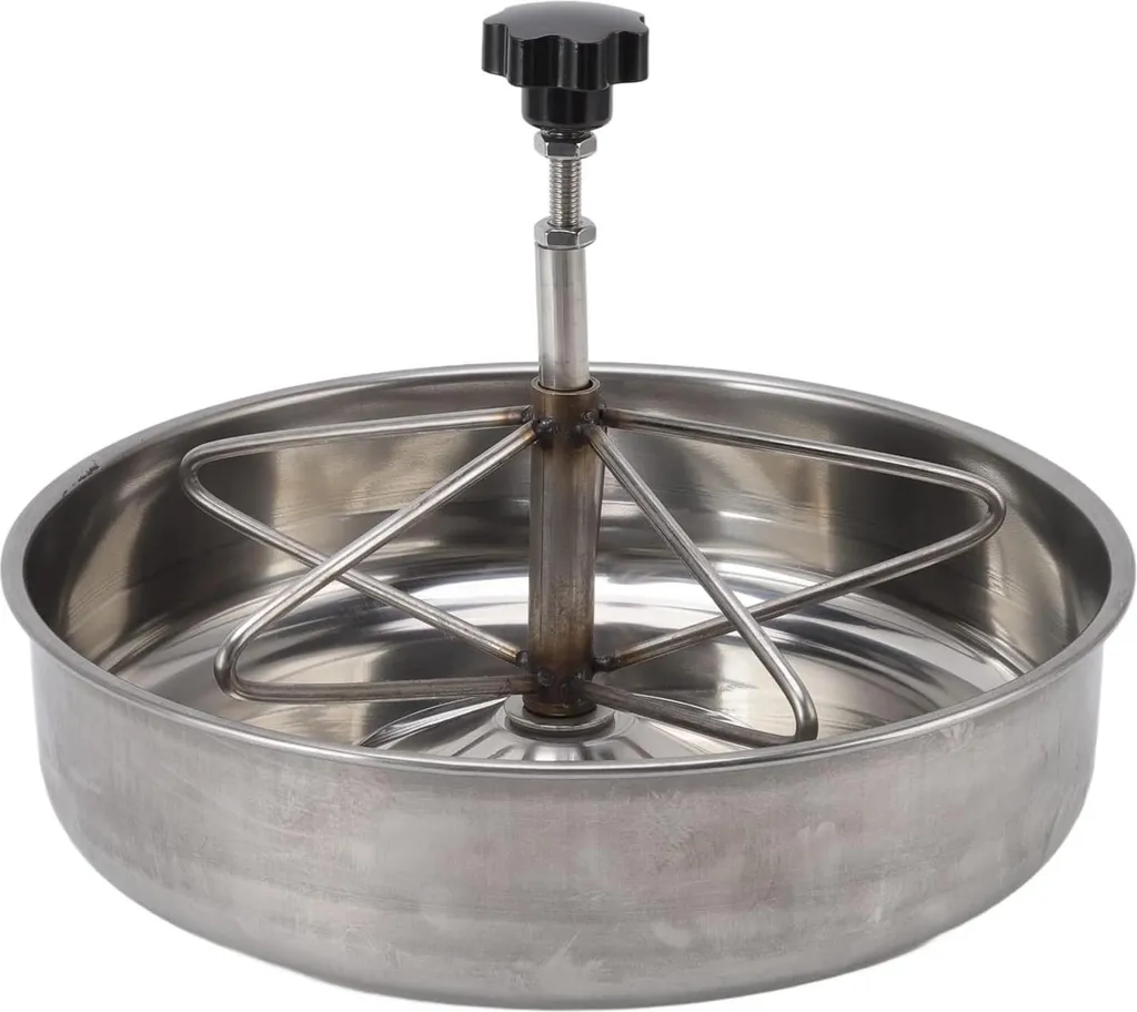 Mangeoire inox porcelets grande taille avec réglage multi-positions