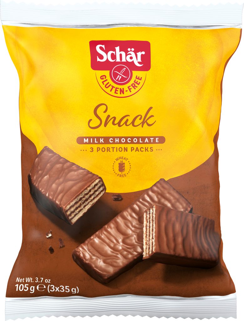 Schar Schokoladen-Walnuss-Waffel-Snack 3x35 g 105 g Produktbild 