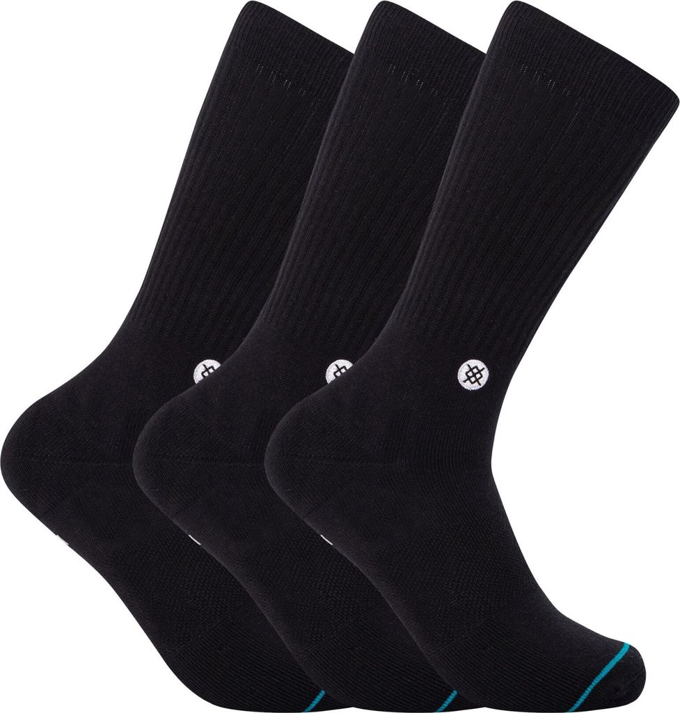 Stance 3er-Pack lässige Icon-Socken, Schwarz L Produktbild 