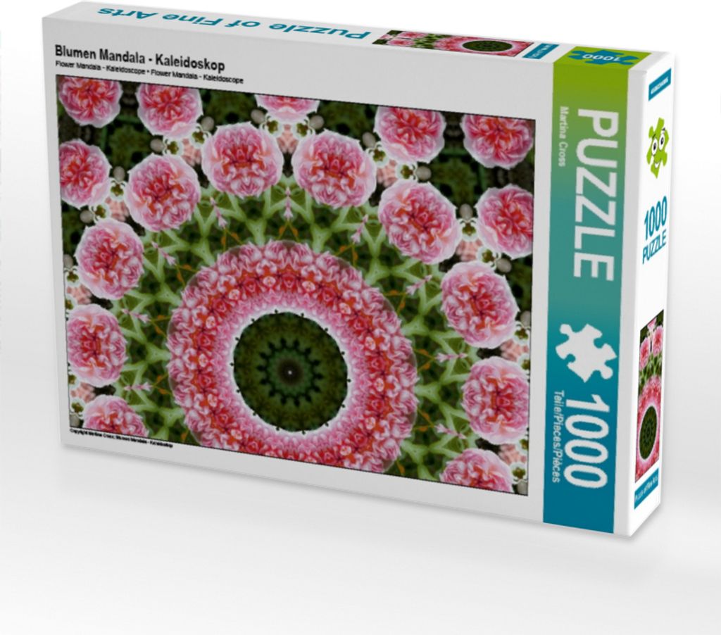 Calvendo Blumen Mandala - Kaleidoskop 1000 Teile Puzzle Produktbild 