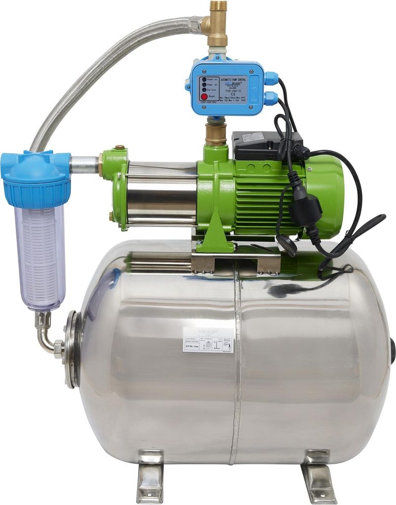 CHM GmbH® Hauswasserwerk Edelstahl 1,1 Kw 5,5 Bar Produktbild 