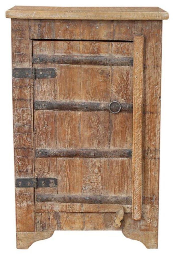 Vintage Beistellschrank, Kommode, Nachttischschrank, Flurschrank - Modell 83, Braun, Holz, 63*41*36 cm, Kleine Schränke