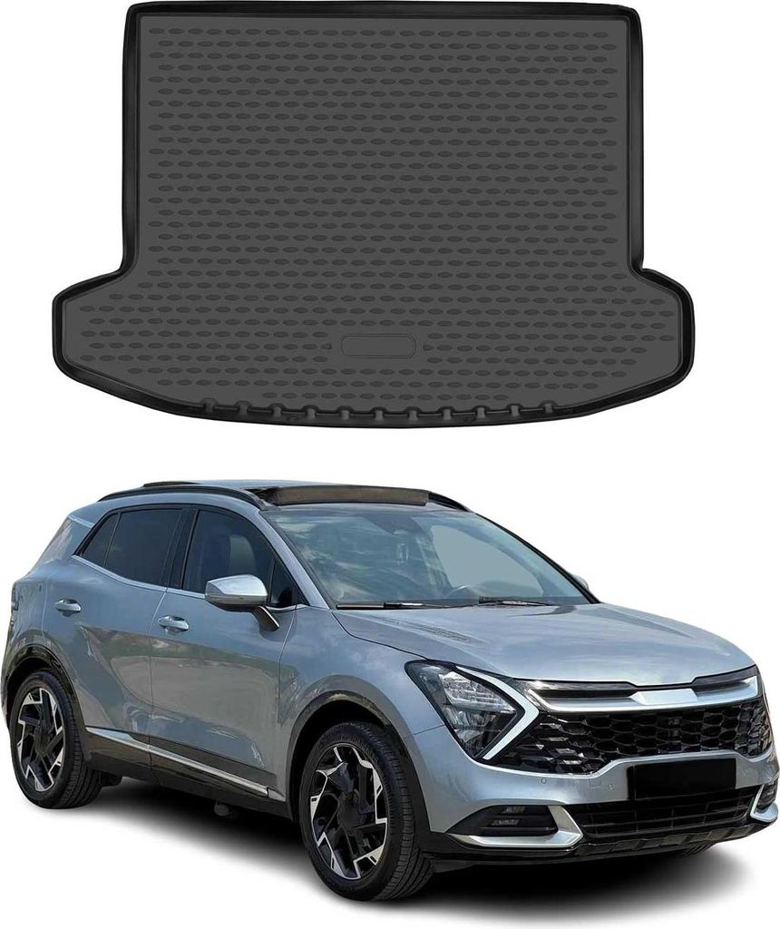 Kofferraummatte Kofferraumwanne für Kia Sportage GT Line 2022-2025 Gummi TPE