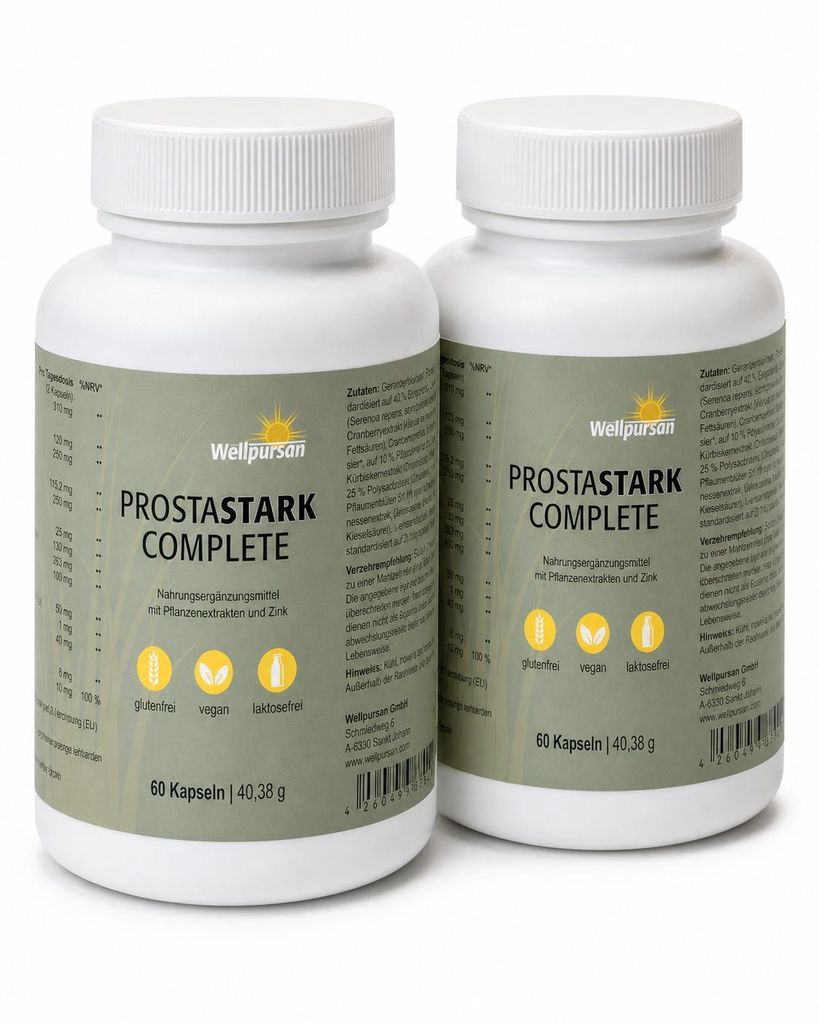 Wellpursan ProstaStark Complete 120 Kapseln mit Kürbiskern, Produktbild 