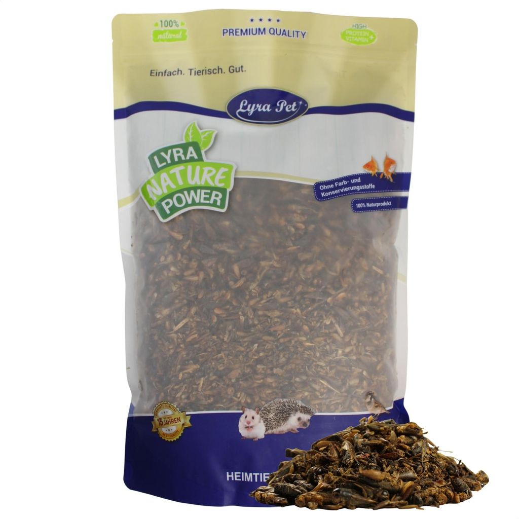 1 kg Lyra Pet Heimchen getrocknet