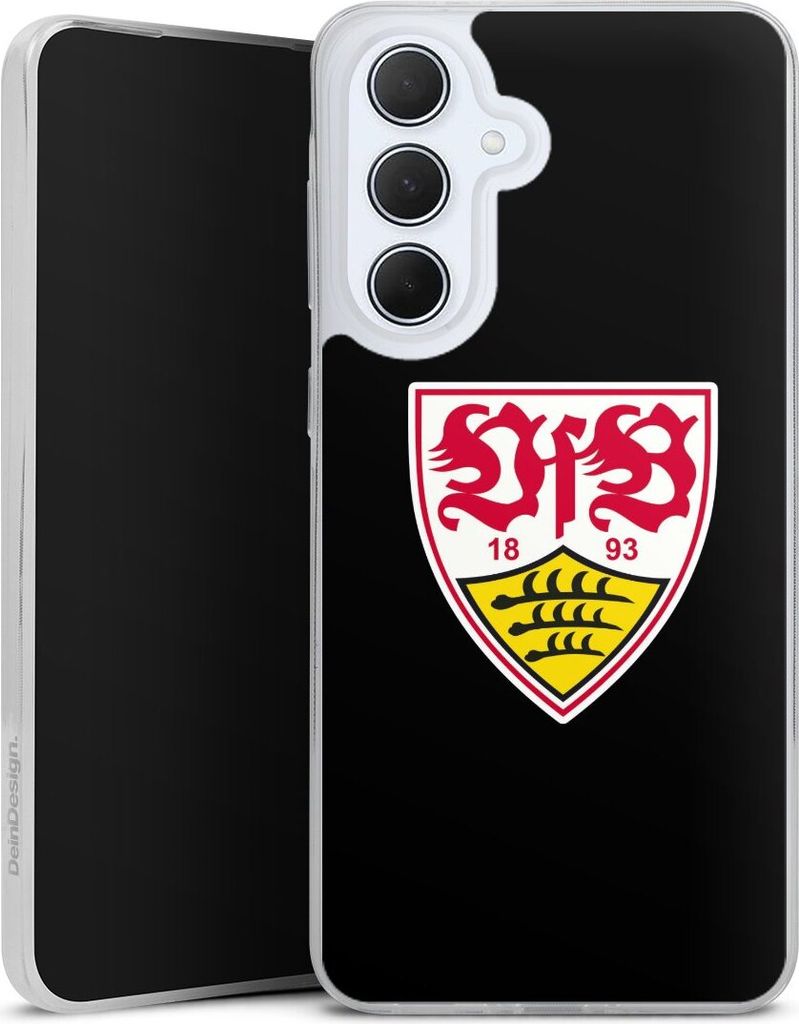 DeinDesign Slim Hülle für Samsung Galaxy A36 5G Silikon Case Ultra Dünn Handyhülle Offizielles Lizenzprodukt VfB Stuttgart Wappen