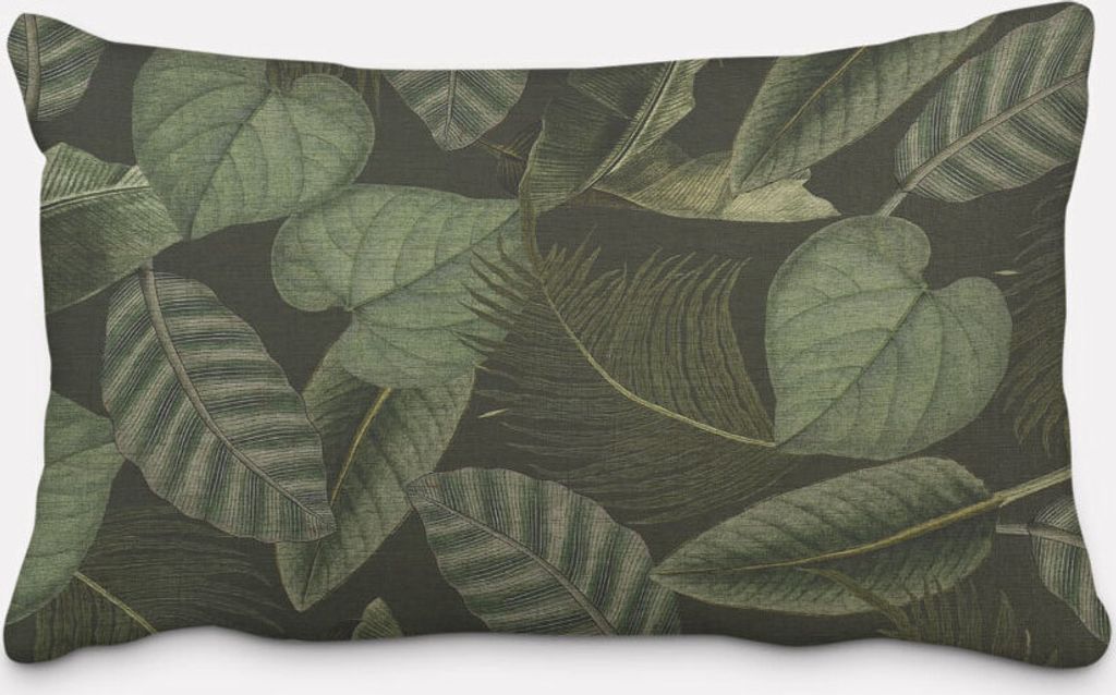 SCHÖNER LEBEN. Kissenhülle Outdoor Botanic Leaf Detailed Blätter Exo Größe 60x80cm (HxB) 60x80cm (HxB) Größe