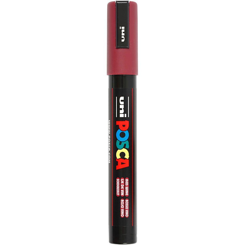 POSCA Pigmentmarker (PC-5M) weinrot Produktbild 
