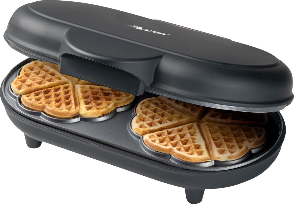 Bestron Doppel-Waffeleisen für klassische Herzwaffeln, Produktbild 