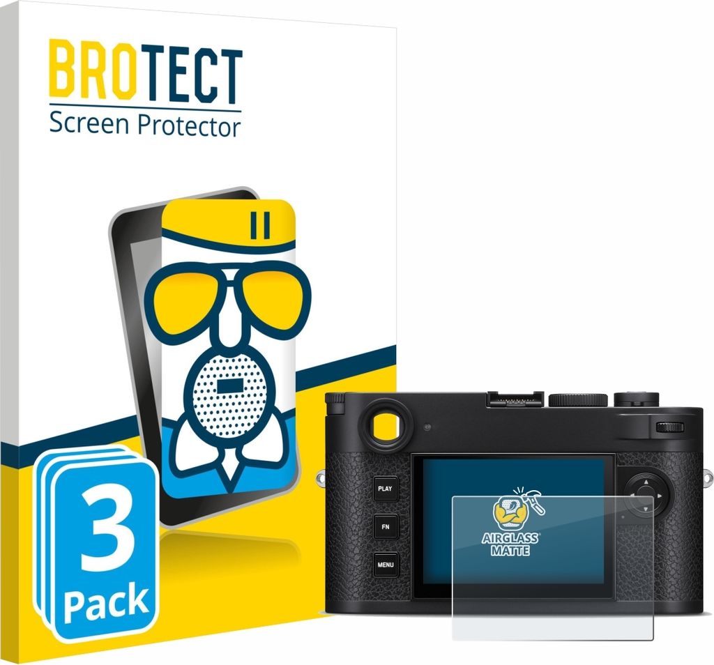 3x BROTECT Entspiegelungs Schutzglas für Leica M11-P Safari Schutzfolie Panzer Folie Glas Display Schutz matt