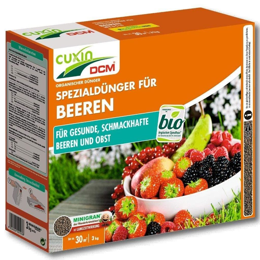 Cuxin DCM Spezialdünger 3kg Beeren + Obstbäume Produktbild 