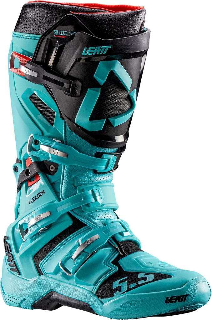 Leatt 5.5 FlexLock Motocross Stiefel, türkis, 45.5