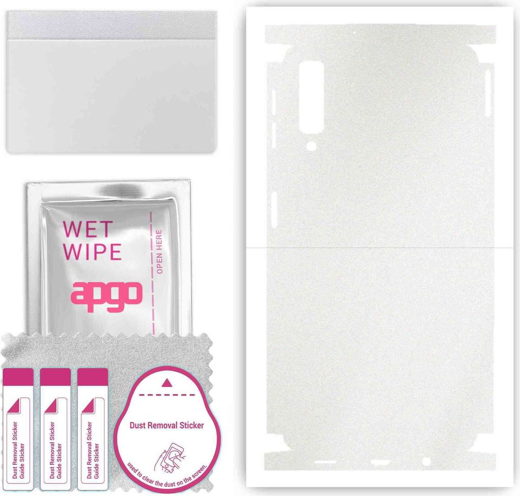 apgo Rückseite + Seiten Schutzfolie, Skin, kompatibel mit Samsung Galaxy A7 (2018), Hinten Displayschutzfolie aus Vinylfolie, kratzfest, einfache ...