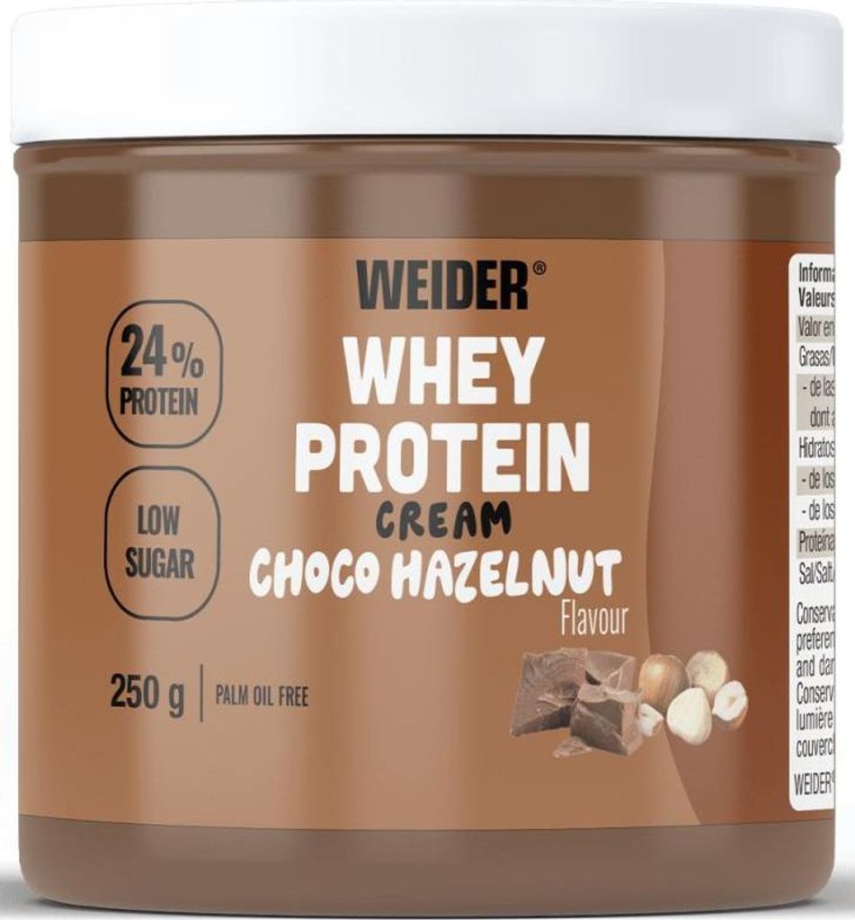 Weider Whey Protein Cream (250g) Choco-Hazelnut - Funktionelle Lebensmittel - Protein Aufstriche
