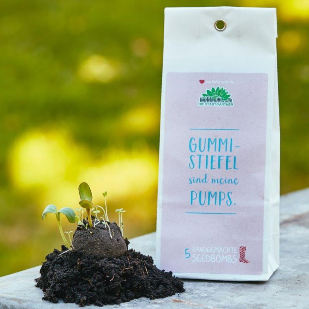 Die Stadtgärtner 5 Samenbomben Gummistiefel sind meine Produktbild 