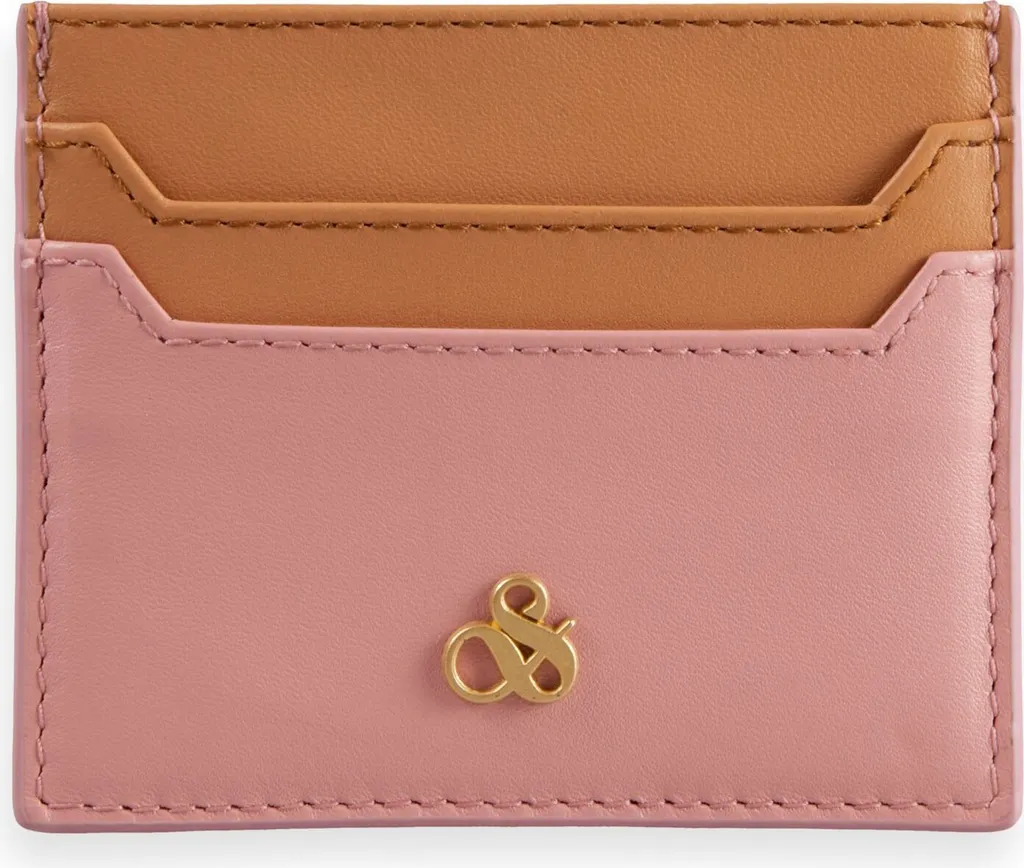 Regalo Originale: Portacarte Scotch & Soda Pelle Marrone Rosa RFID