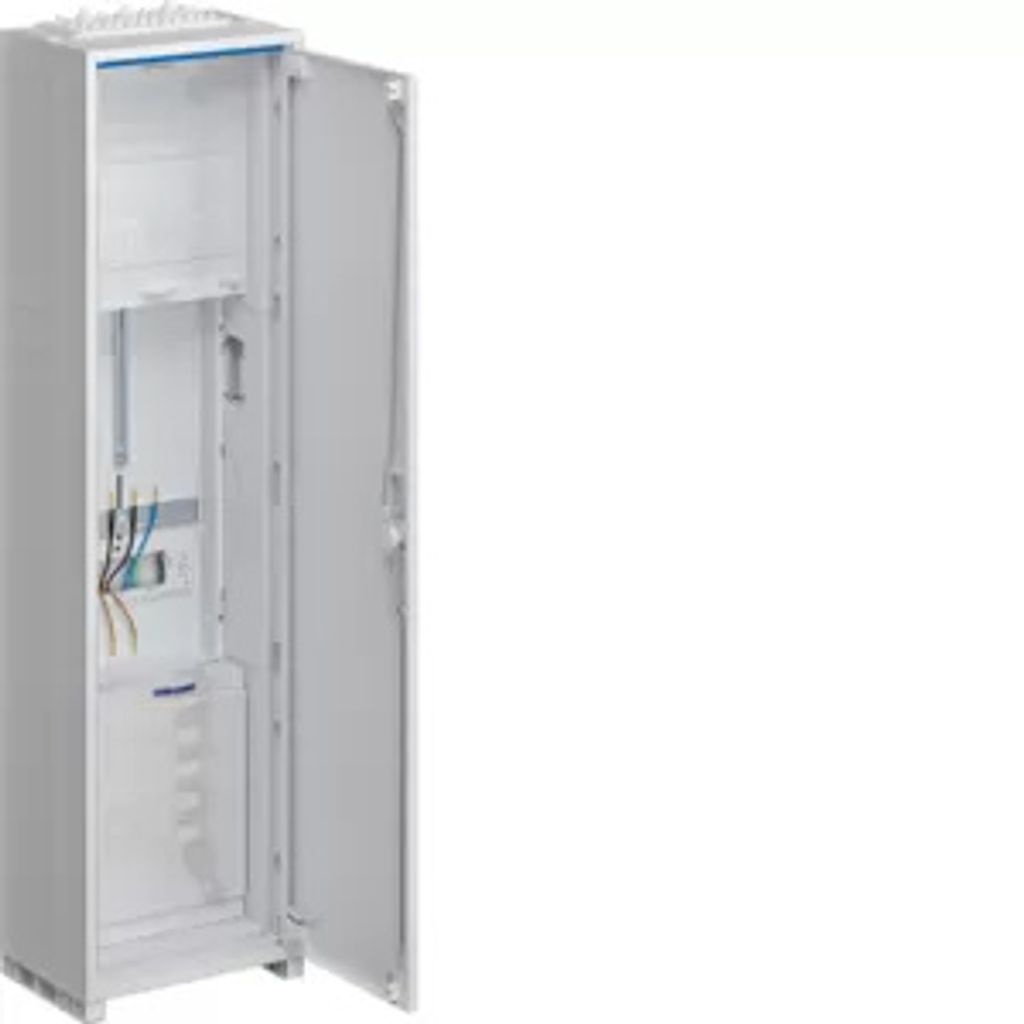 HAGER Komplettschrank 1stö IP44 1Z AP/UP 5p