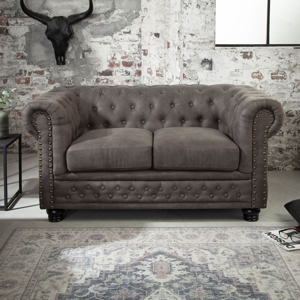riess-ambiente Chesterfield 2-Sitzer Sofa 150cm vintage Produktbild