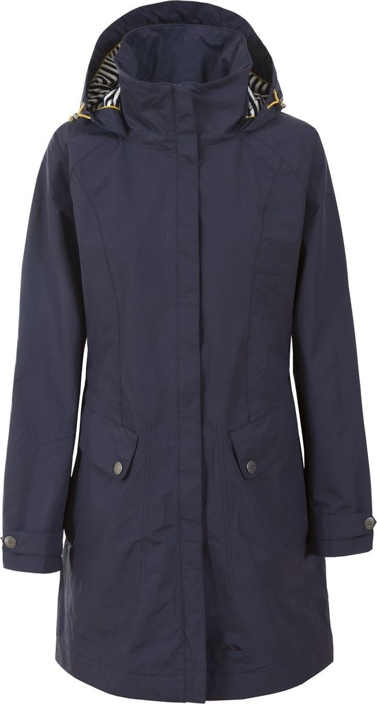 Trespass Damen Regenjacke Rainy Day wasserfest, mit Kapuze TP3613 (S) (Tintenblau)