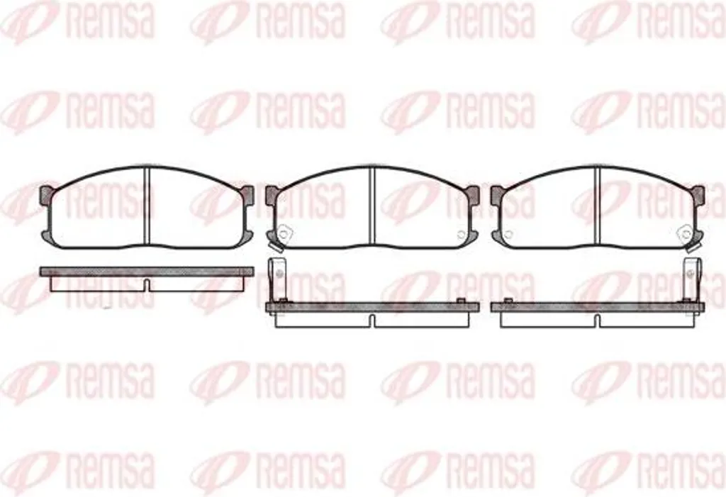 Plaquettes de frein REMSA 0244.02 pour Kia Bongo et K2500 - OE 3328ZK70Y