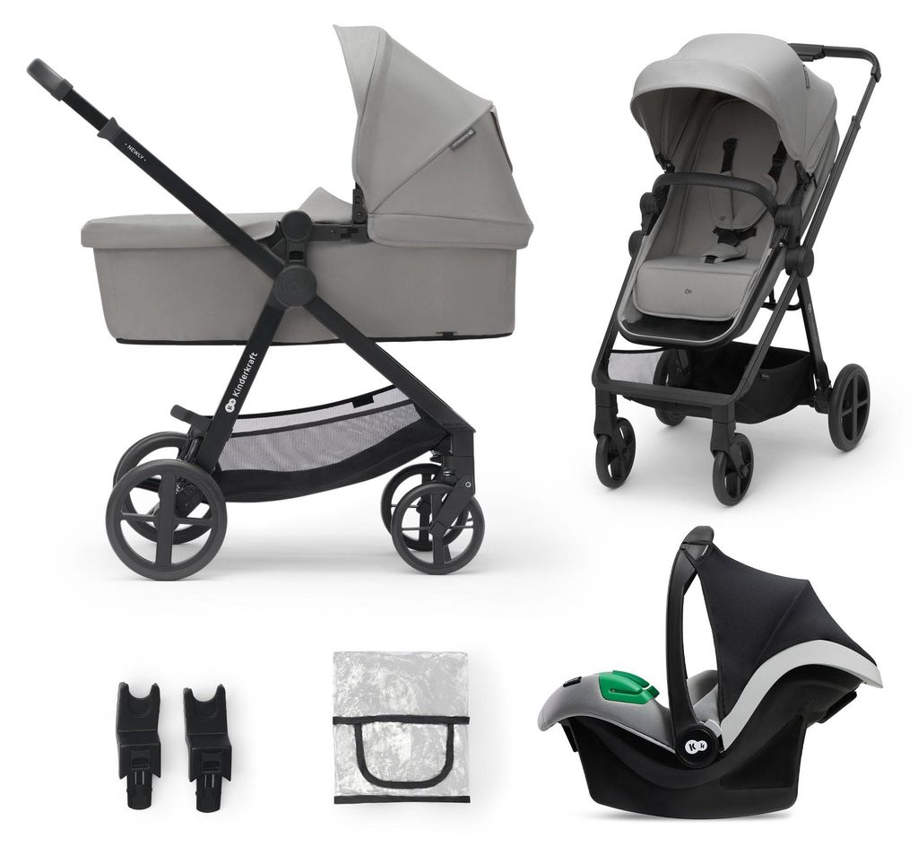 Kinderkraft Newly Pro Moonlight Grey Poussette combinée Image du produit 