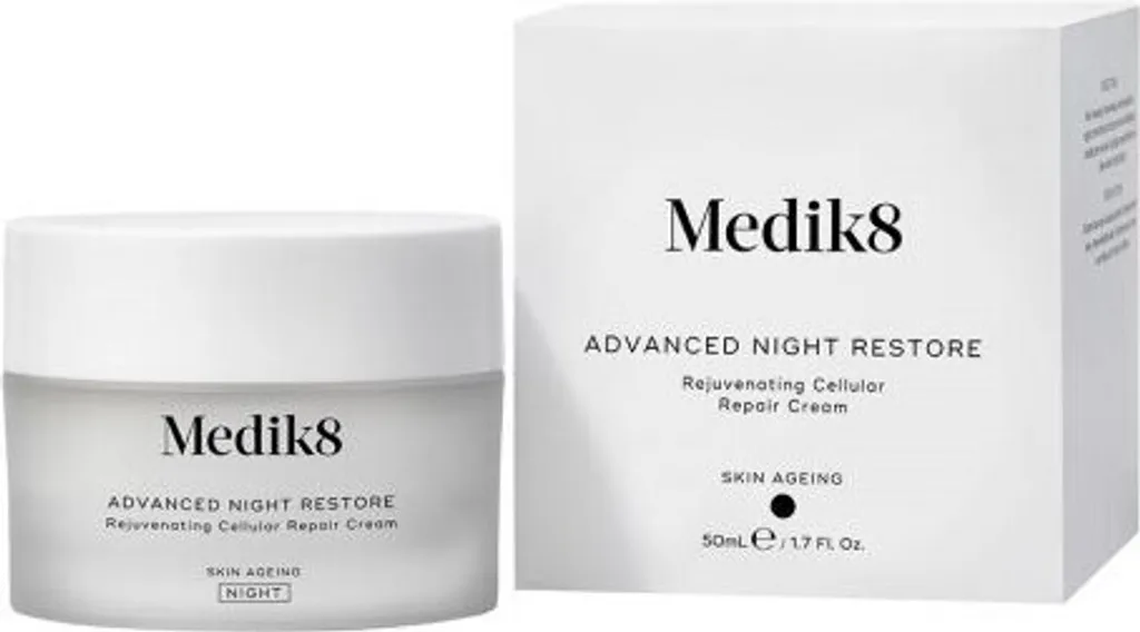 Soin de Nuit Anti-Âge et Crème de Nuit Régénérante Medik8 50ml