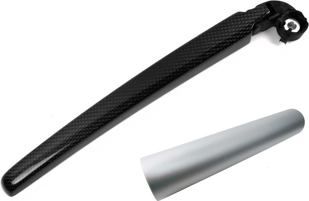 Heckwischer Frontwischer Scheibenwischer Arm Design Folie Set in Silber Matt