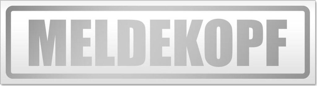 Meldekopf Magnetschild Schild magnetisch